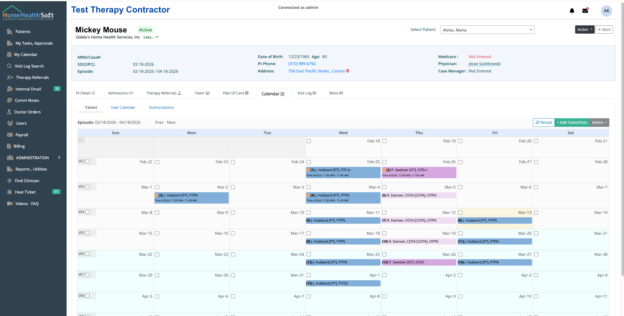 EMR Calendar